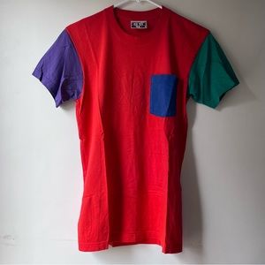 American Apparel Color Block Pocket Tee